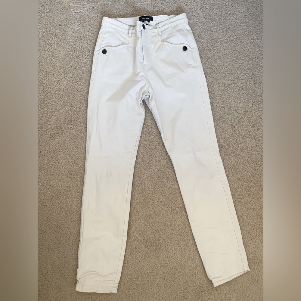 Isabel Marant High-Rise Cream Jeans